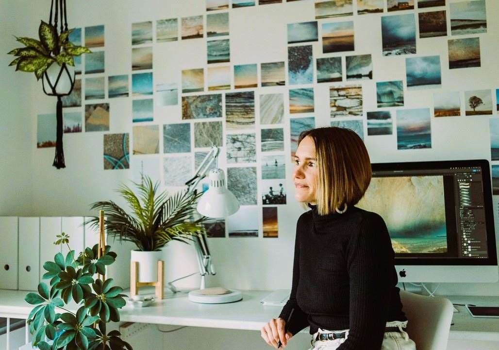 Lisa Poulsen in her studio.