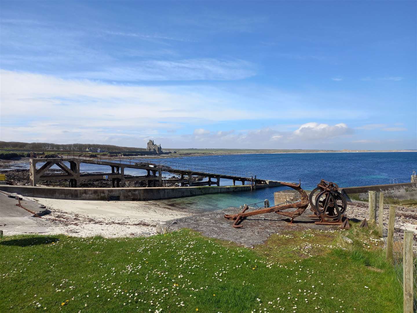 Matthew Towe sent this photograph of a beautiful late April afternoon at Ackergill Harbour.