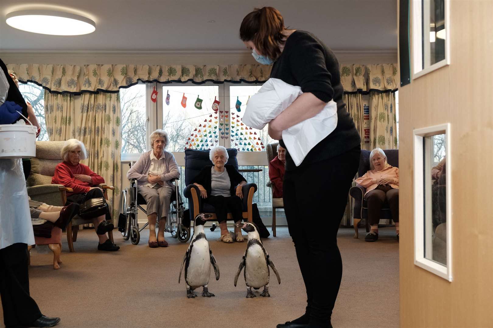 The care home said it wanted to make Christmas ‘extra special’ for its residents (Des Dubber/Orders of Saint John Care Trust/PA)