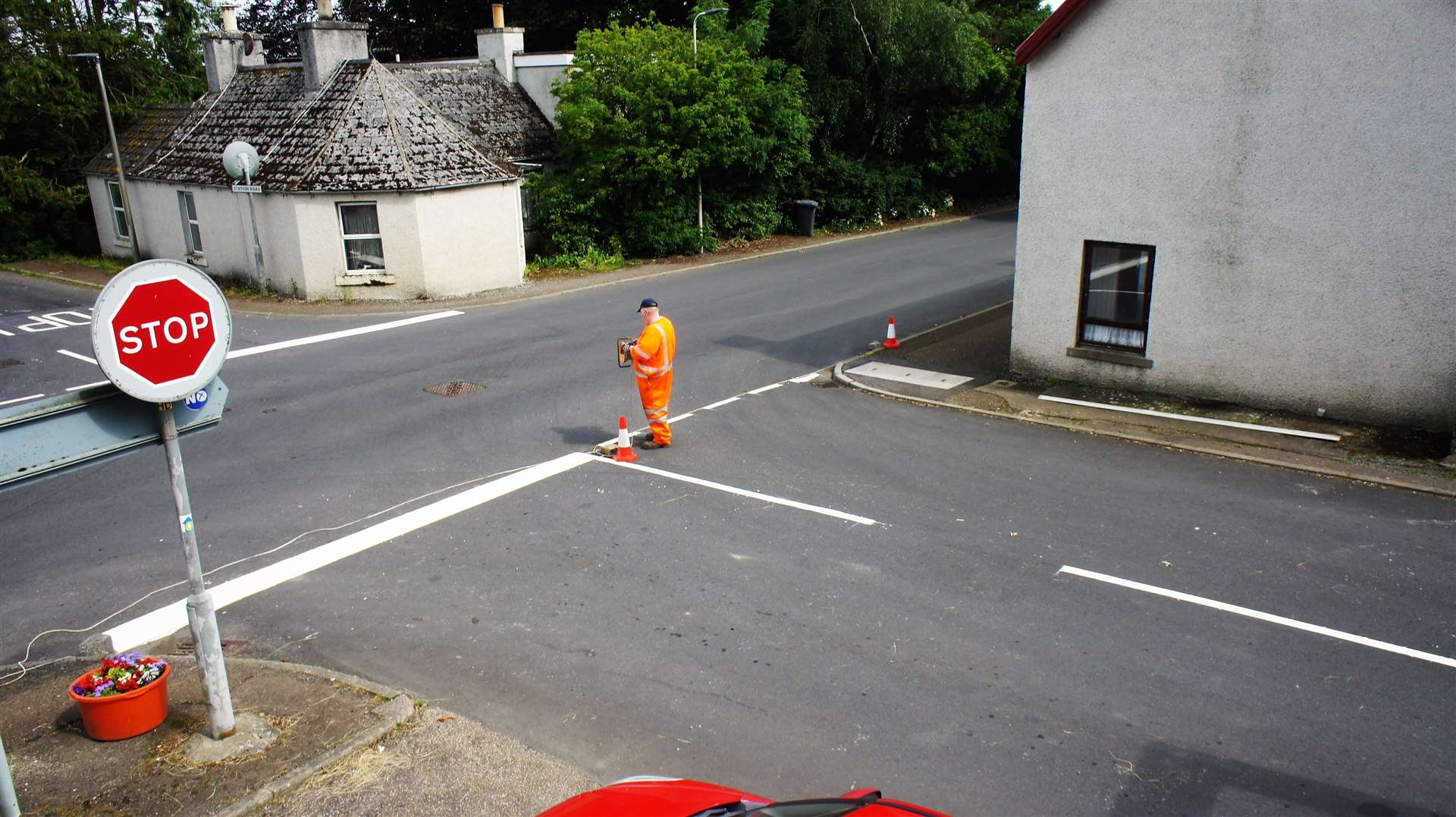 Lines were painted at the accident blackspot recently in Watten. Picture: DGS