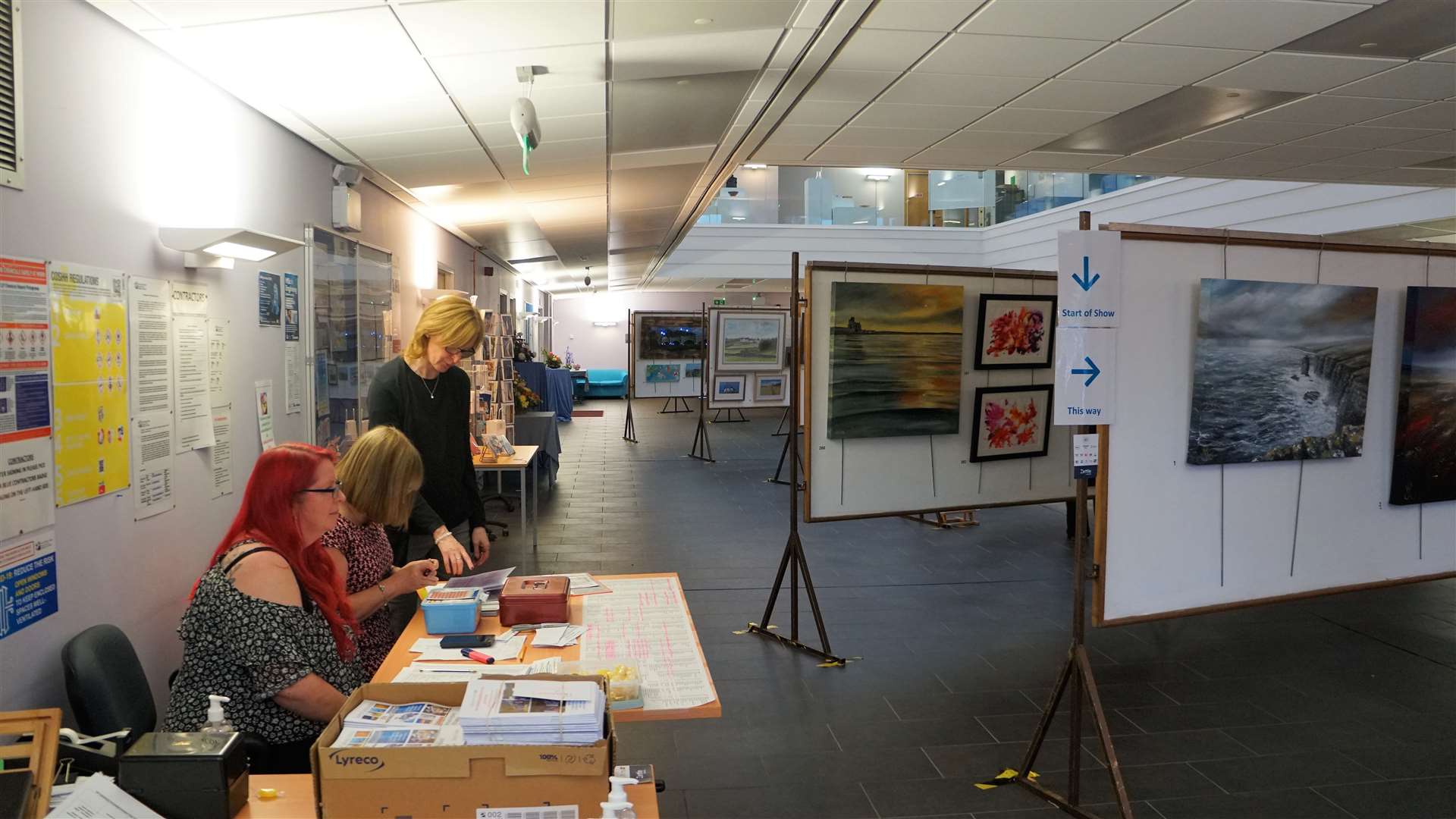 Society of Caithness Artists annual show at UHI ETEC building in Thurso: Picture: DGS