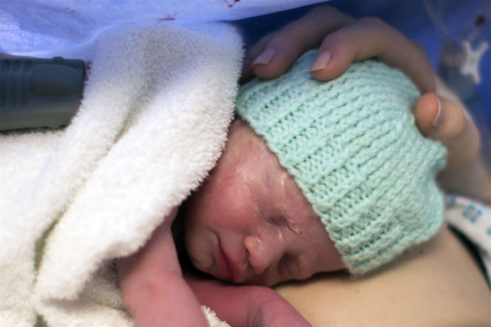 Amy Isabel Davidson was born in February (Womb Transplant UK/PA)