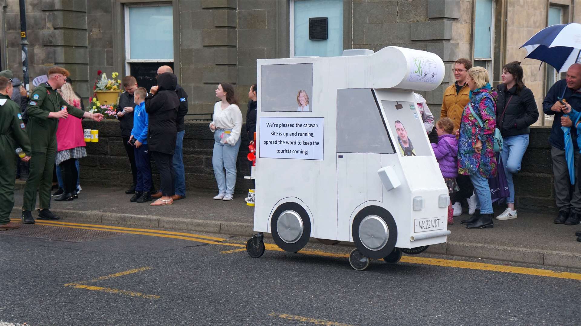 Procession of floats and fancy dress for Wick Gala Week 2022. Picture: DGS