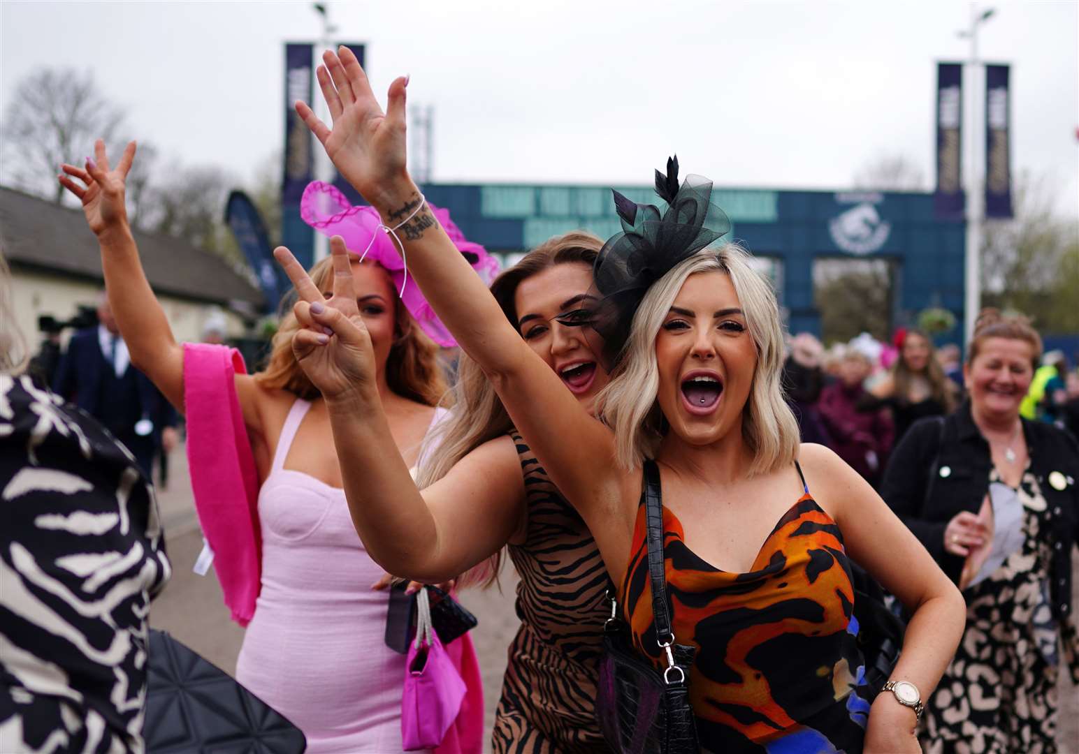 Many racegoers have decided to continue with sartorial traditions on Ladies Day (David Davies for the Jockey Club/PA)