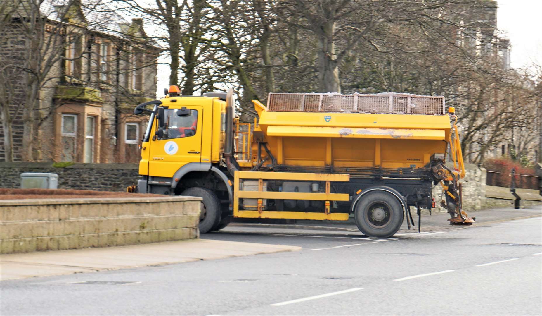Gritting in Wick. Picture: DGS