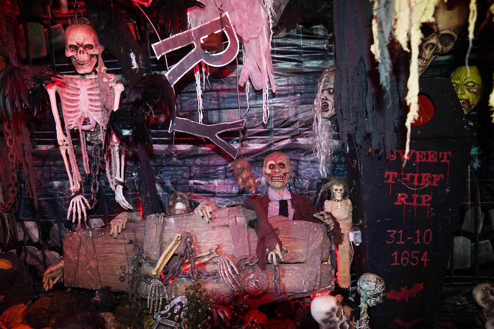 The Halloween House of Horrors raises money for charity (Brian Lawless/PA)