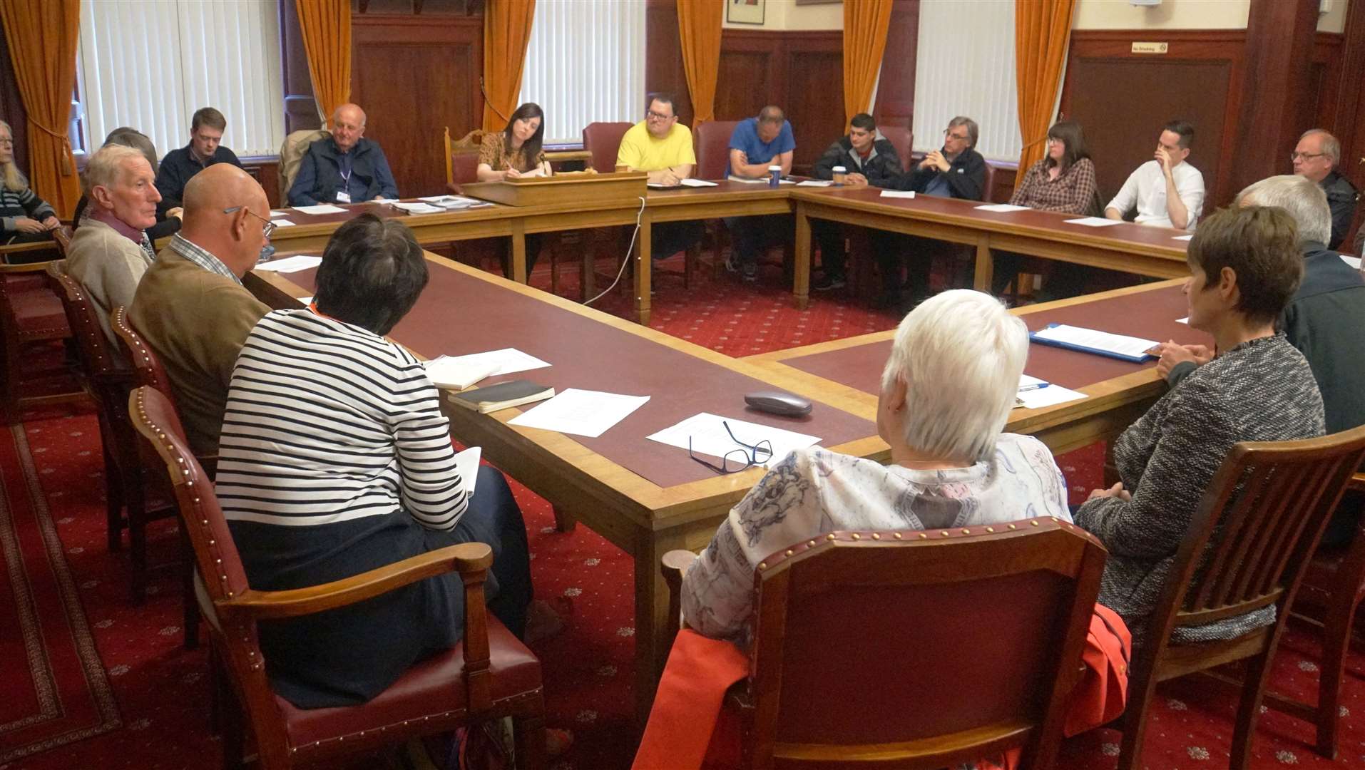 The Wick town centre regeneration meeting on Friday evening. Pictures: DGS