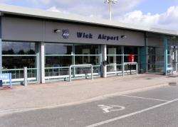 Wick Airport enjoyed a 91 per cent increase in passengers last month.
