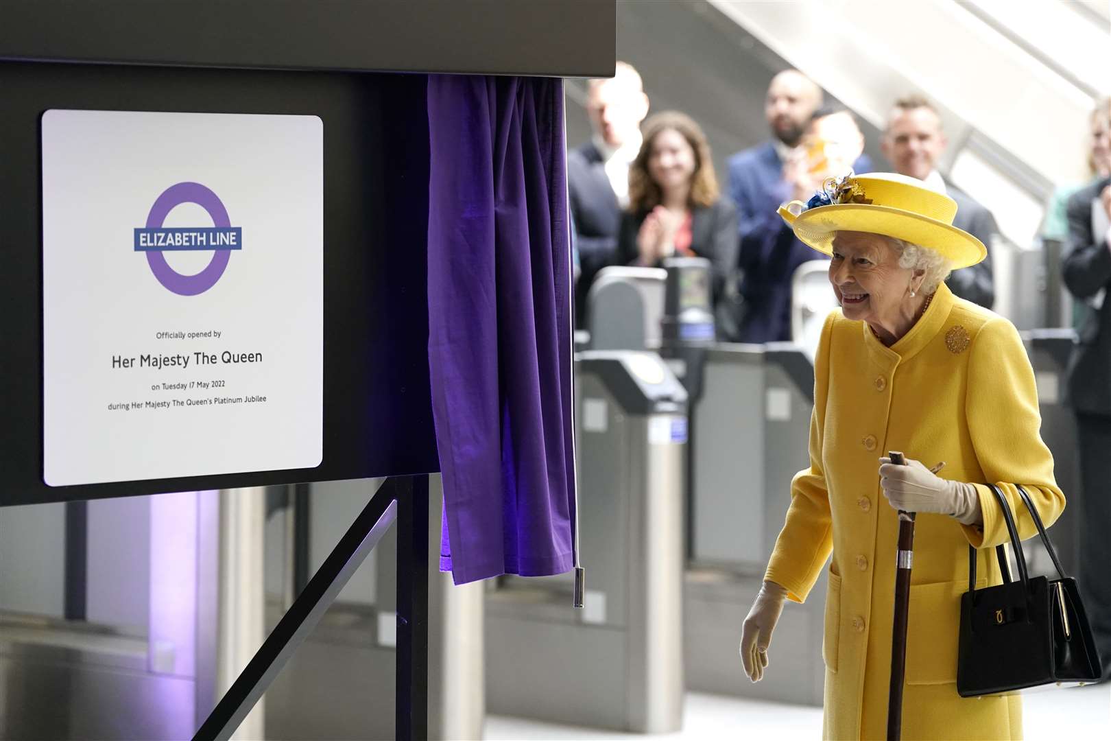 The Queen visited Paddington station last week (Andrew Matthews/PA)