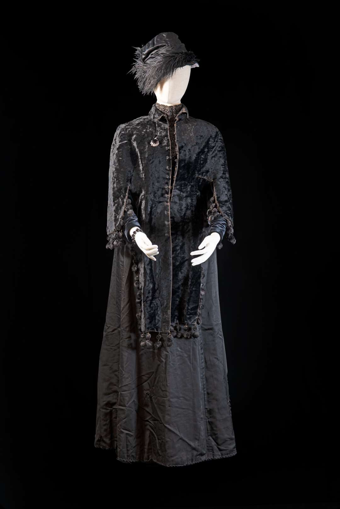 Castlehill's Victorian mourning dress. Picture: Jim Dunn