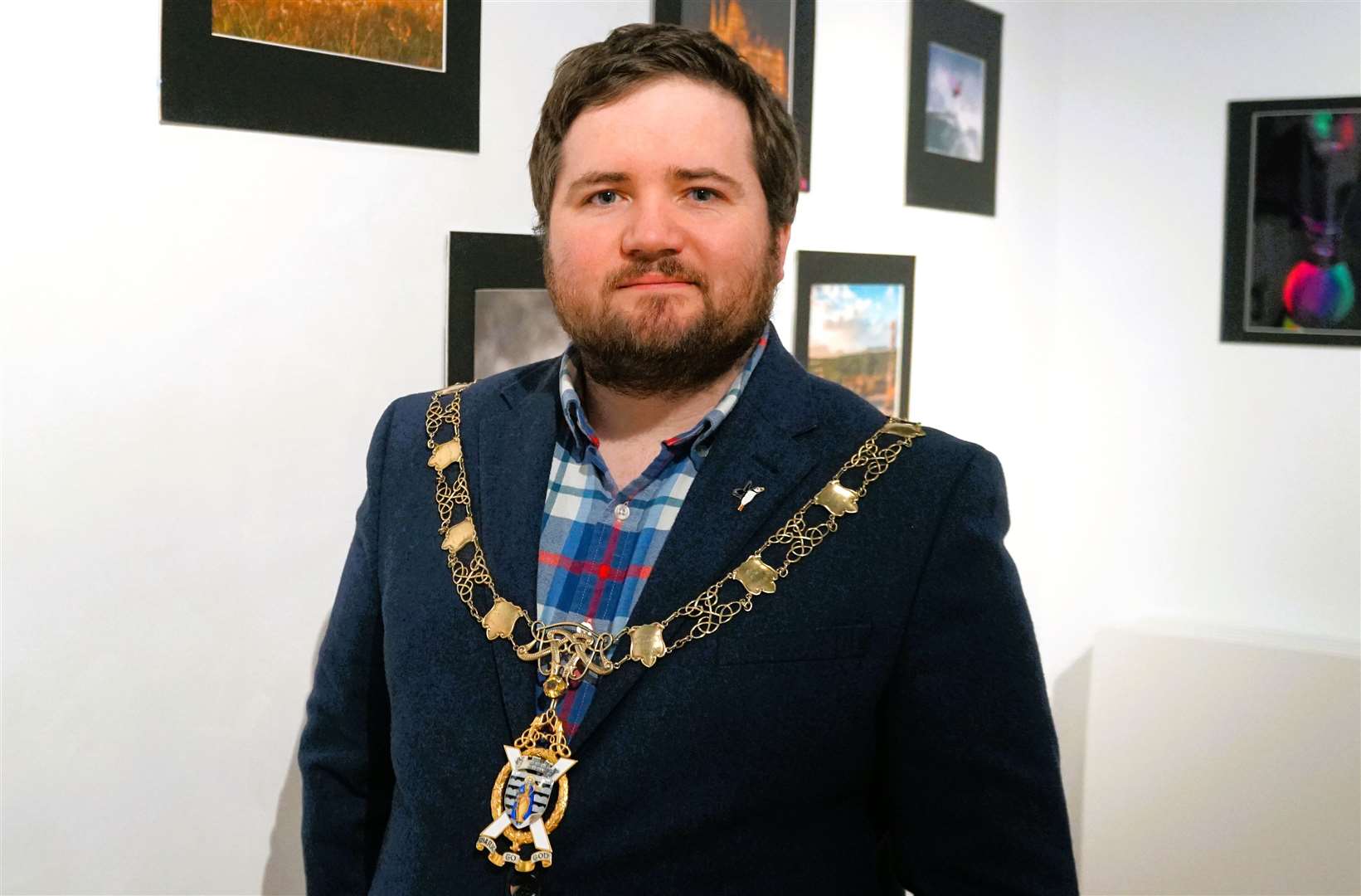 Thurso provost Struan Mackie was delighted with the show of talent at the photographic exhibition at Thurso Art Gallery. Picture: DGS