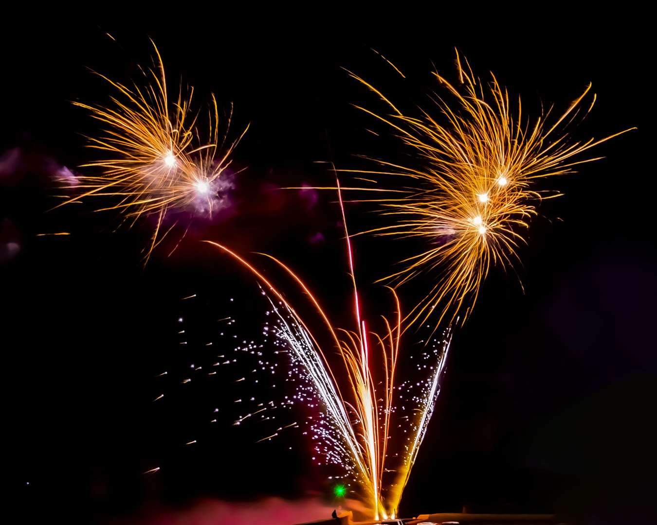 The Rotary Club of Thurso fireworks display at Thurso Esplanade on Saturday night. Picture: Mel Roger