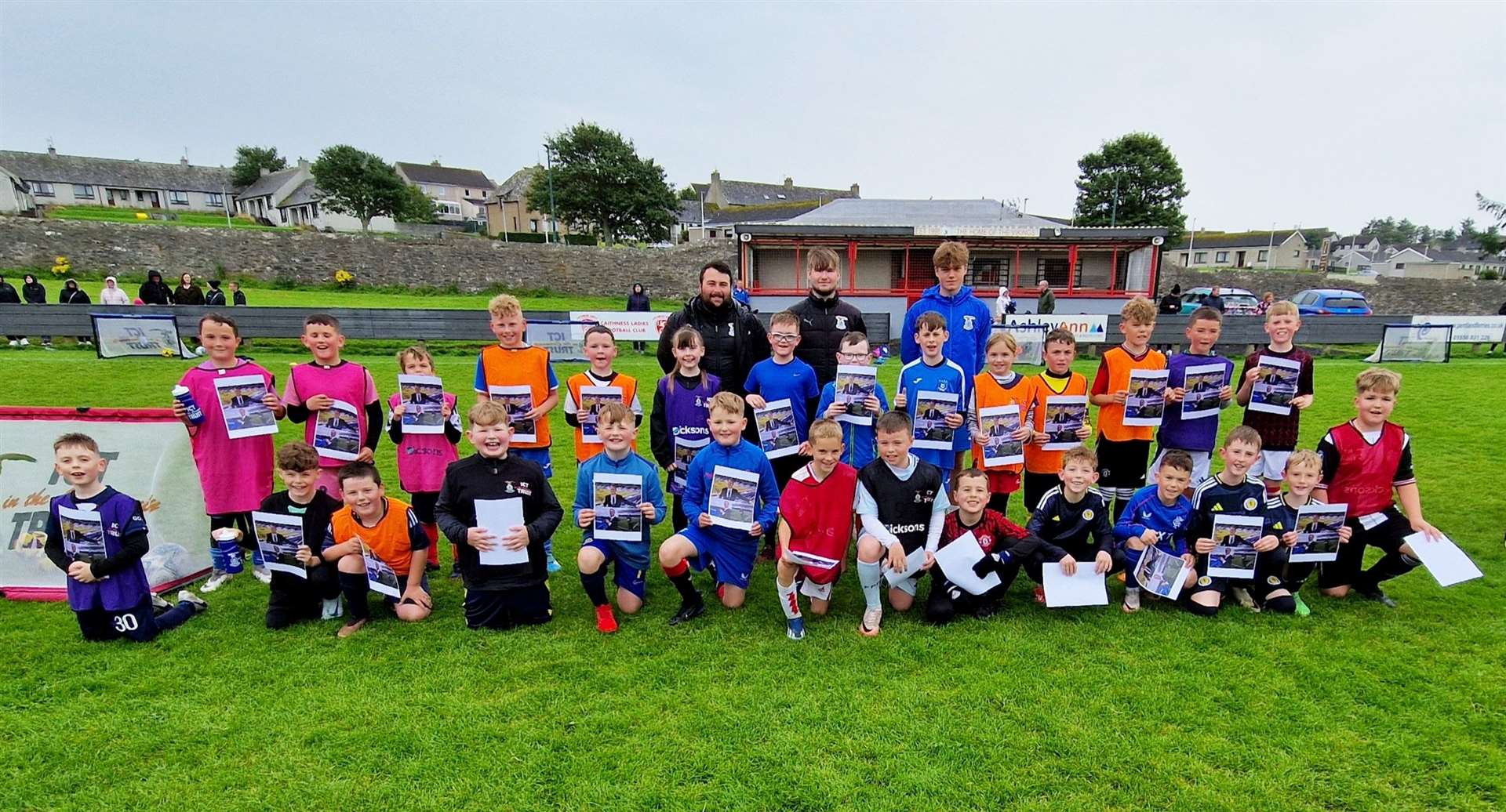 Lewis Maclean, Craig Shand and Sam Reid with the middle age group at the Dammies.