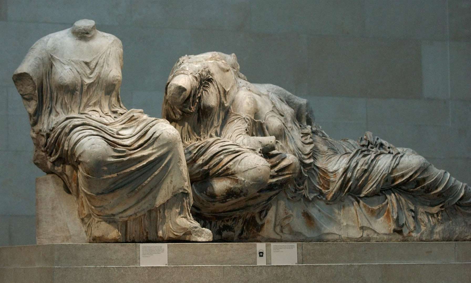 Sections of the Parthenon Marbles are in the British Museum (PA)