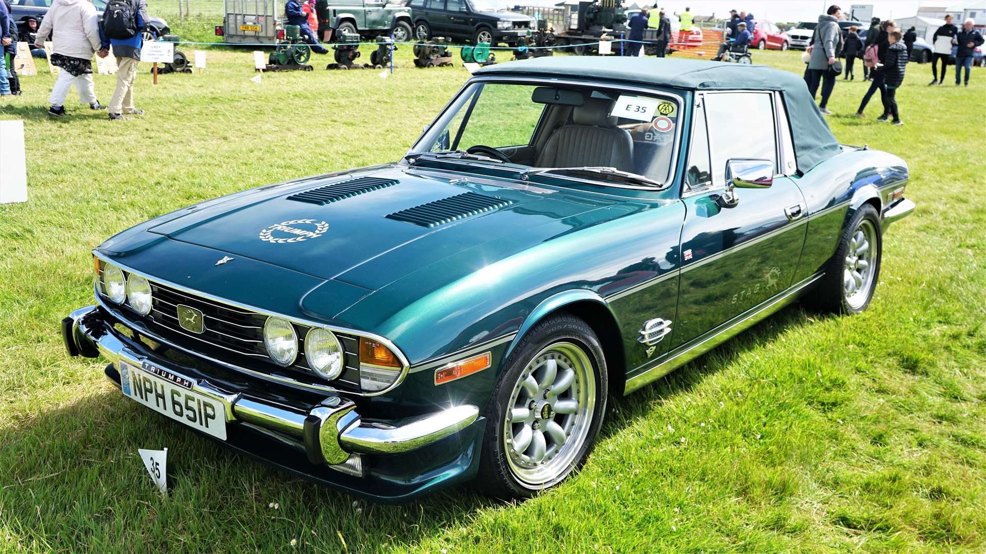 1976 Triumph Stag owned by Les Bremner from Halkirk. Picture: DGS
