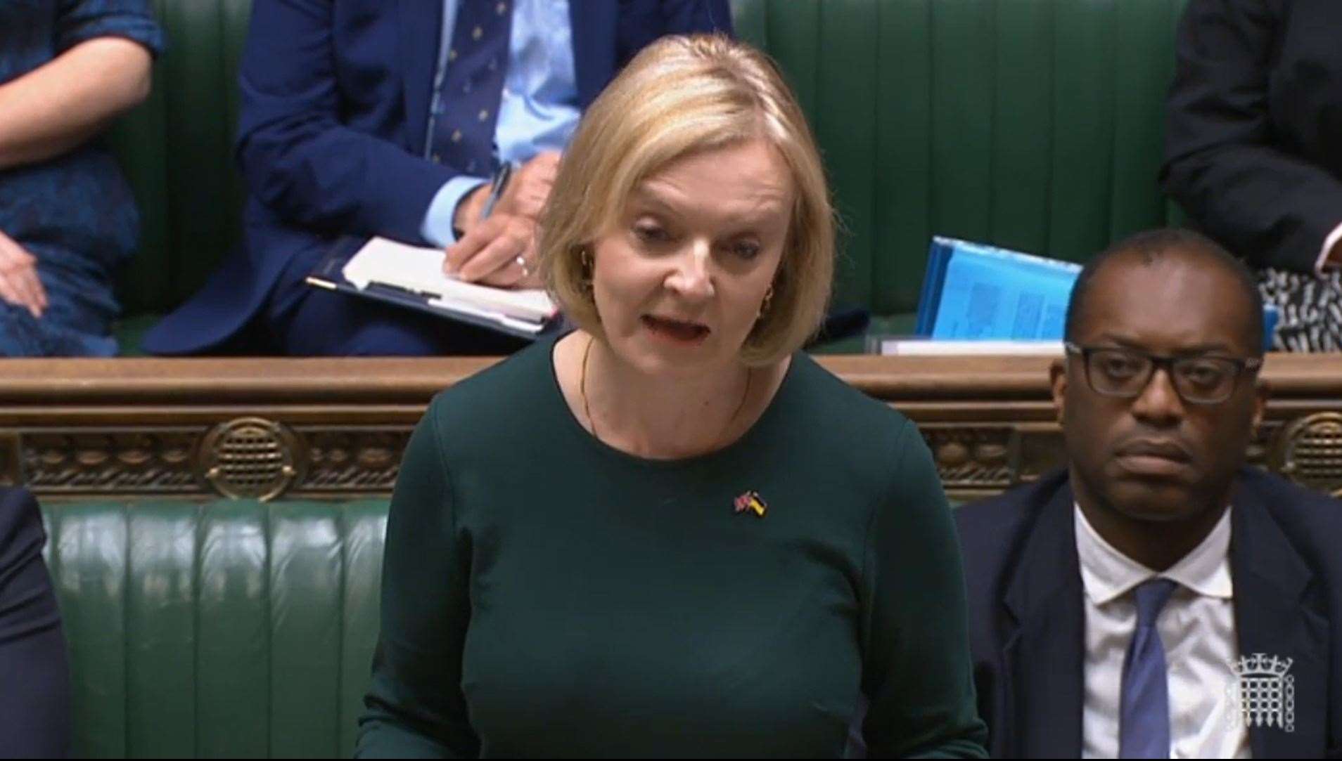 Prime Minister Liz Truss set out her energy plan to MPs (House of Commons/PA)