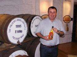 Pulteney Distillery manager Malcolm Waring with the best whisky in the world.