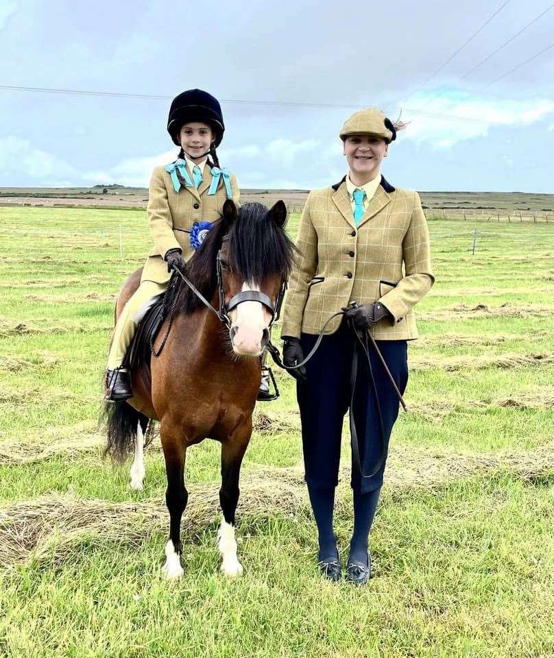 Pony Club pony winner ﻿Blaire Patterson with mum Jenny Macbeath.