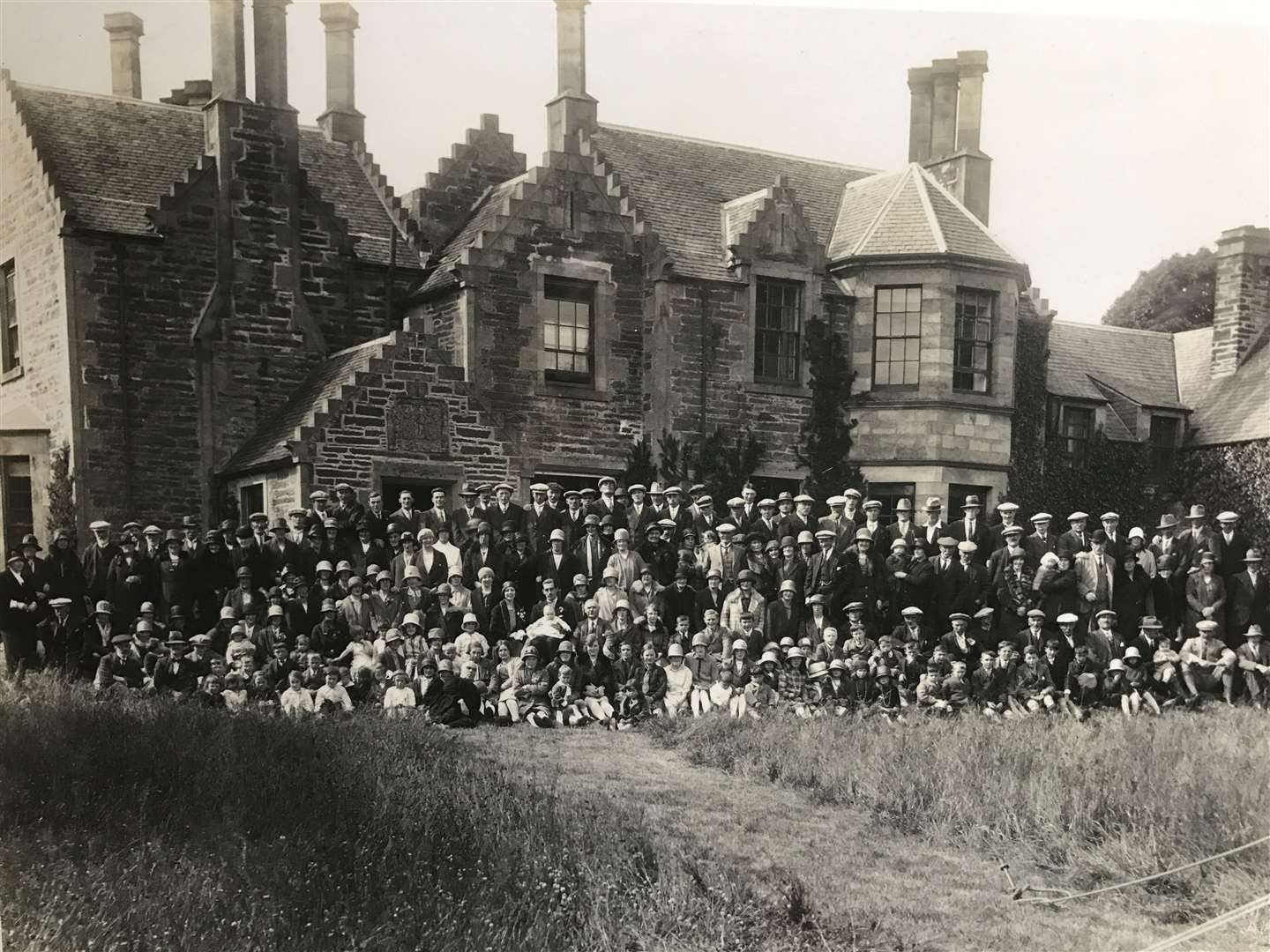 Staff and families at Barrock House, Lyth, taken during a summer in the 1930s. Picture submitted by Louise Scott, Barrock House