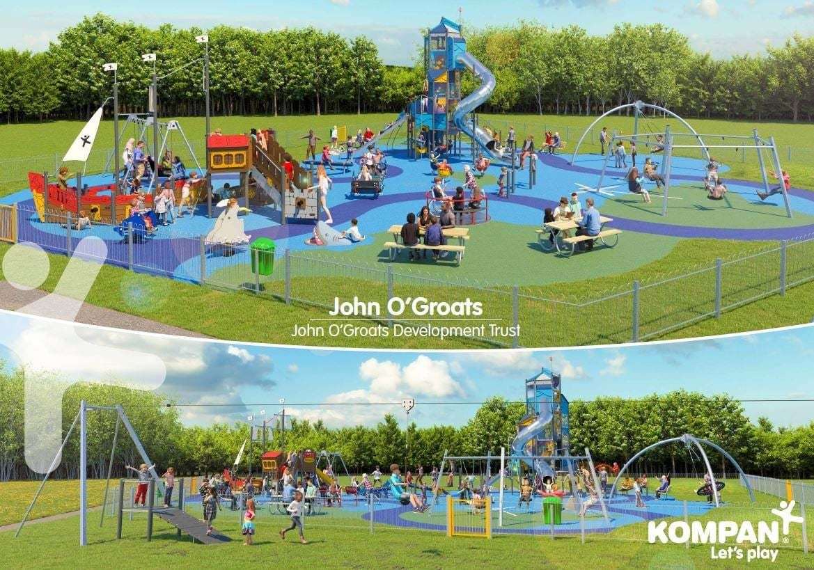 A KOMPAN playpark design - one of the choices up for public consultation.