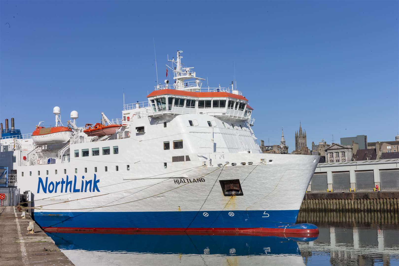 The NorthLink ferry Hjaltland, based in Aberdeen. Picture: Ross Johnston / Newsline Media
