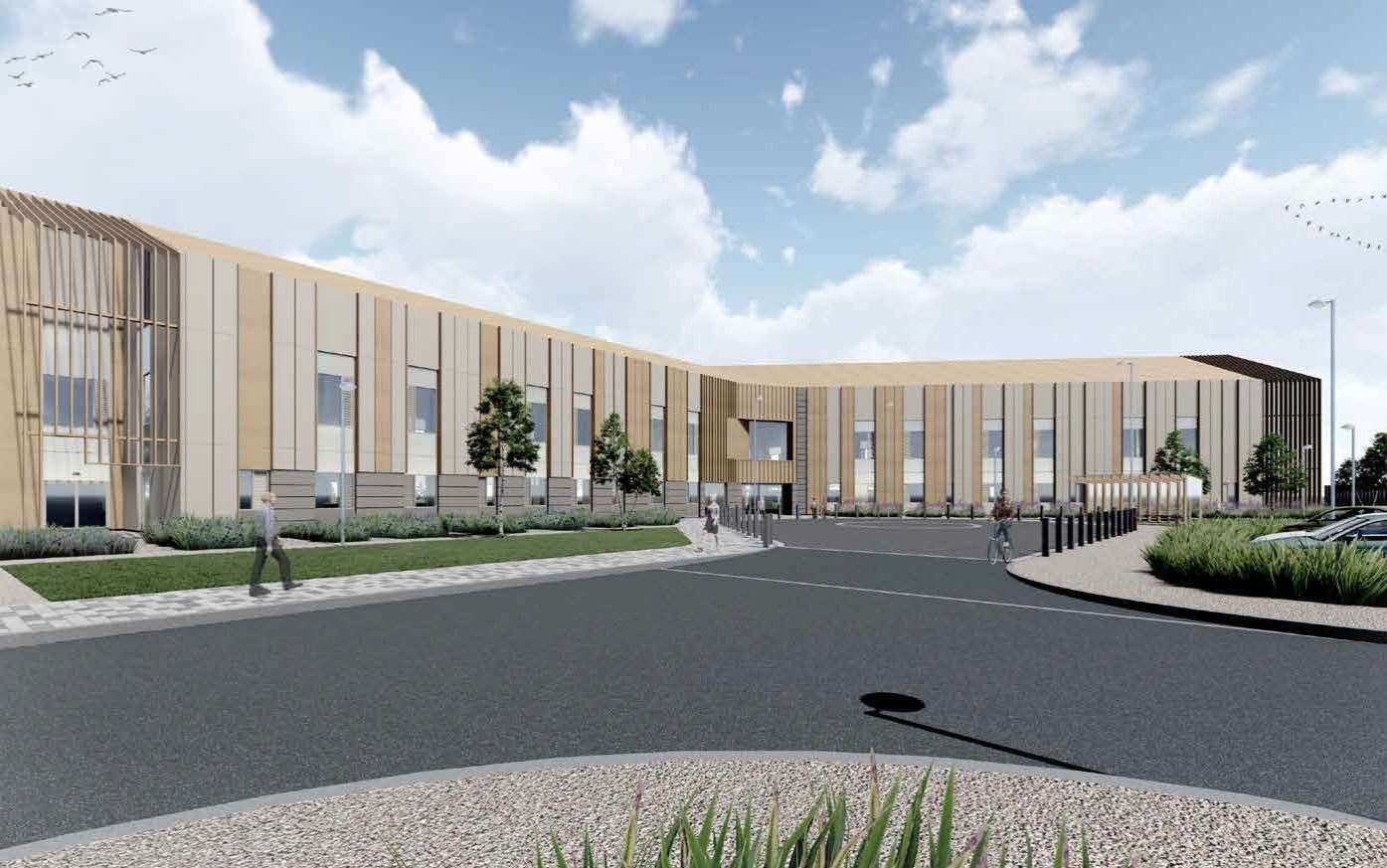 An artist's impression of the new treatment centre to be built at Inverness Campus.