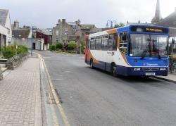 A stagecoach bus at Wick. A number of timetable changes will affect Caithness passengers following the company’s loss of the school bus contract.