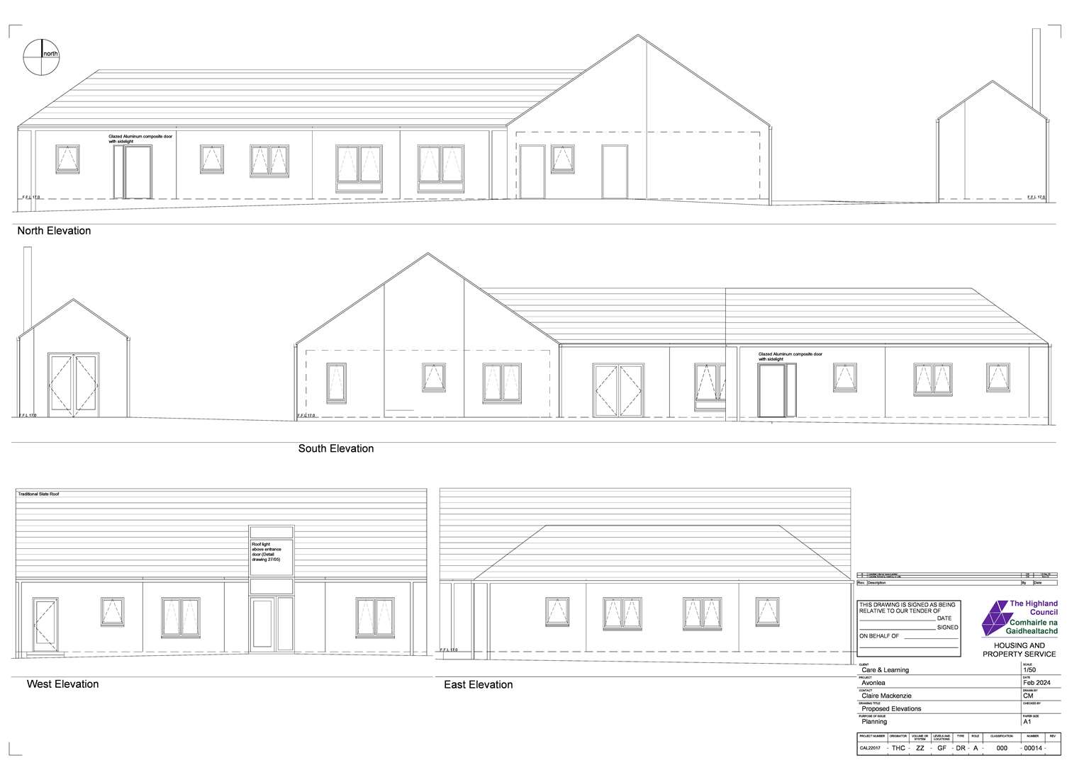Proposed elevation plan at the site on West Banks Avenue in Wick.