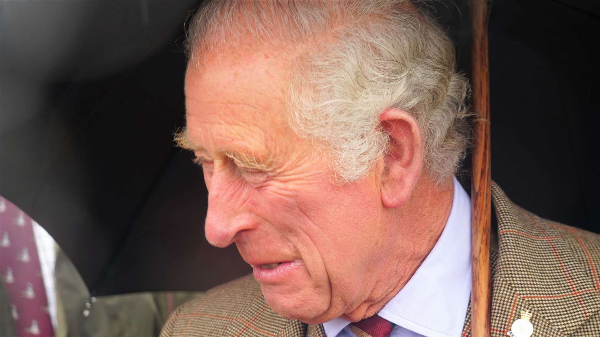 Prince Charles speaks to visitors at the Mey Games last weekend. Picture: DGS
