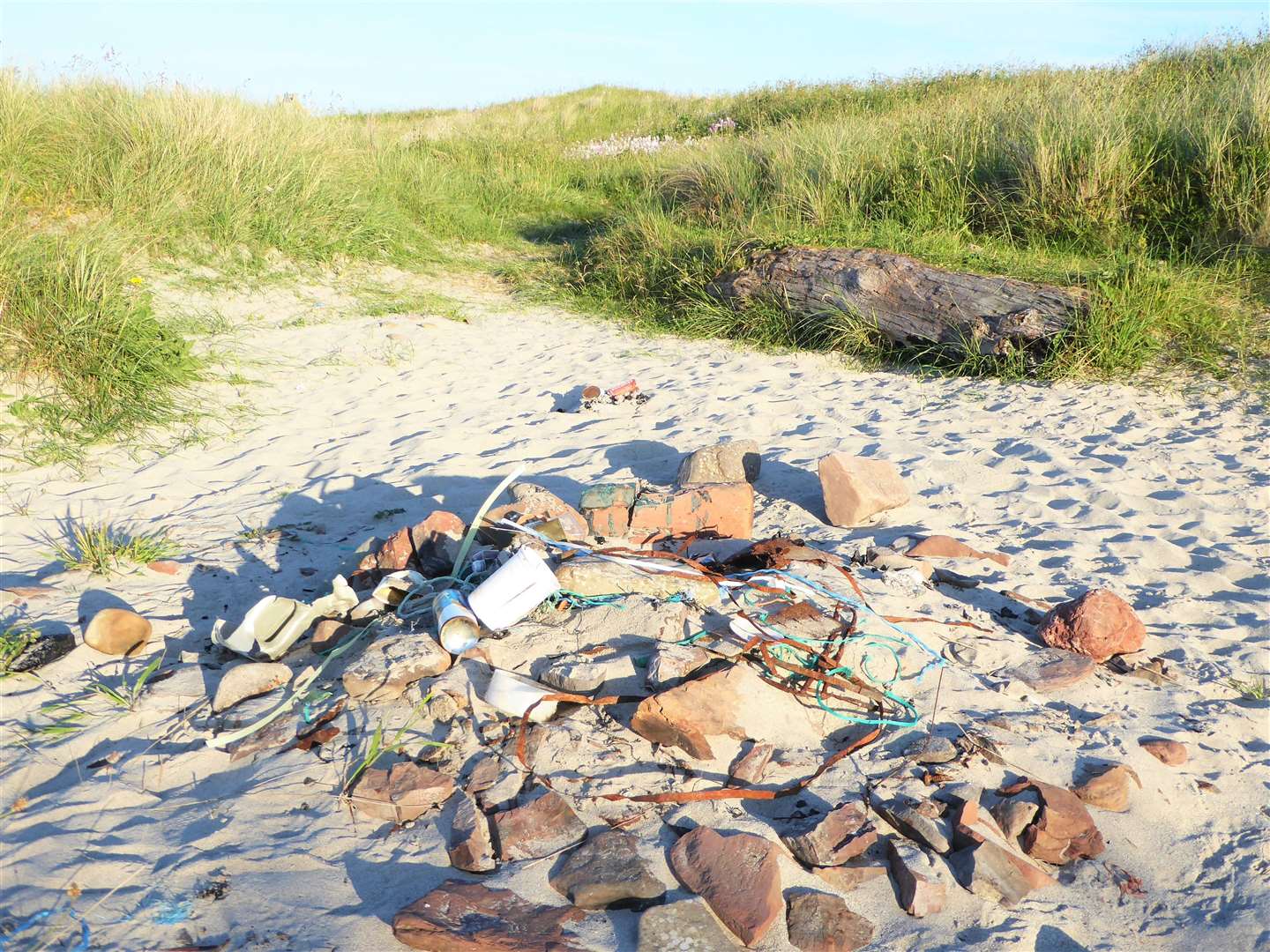 Rubbish left at Reiss beach - behaviour that the newly formed trust strongly discourages. Picture: DGS