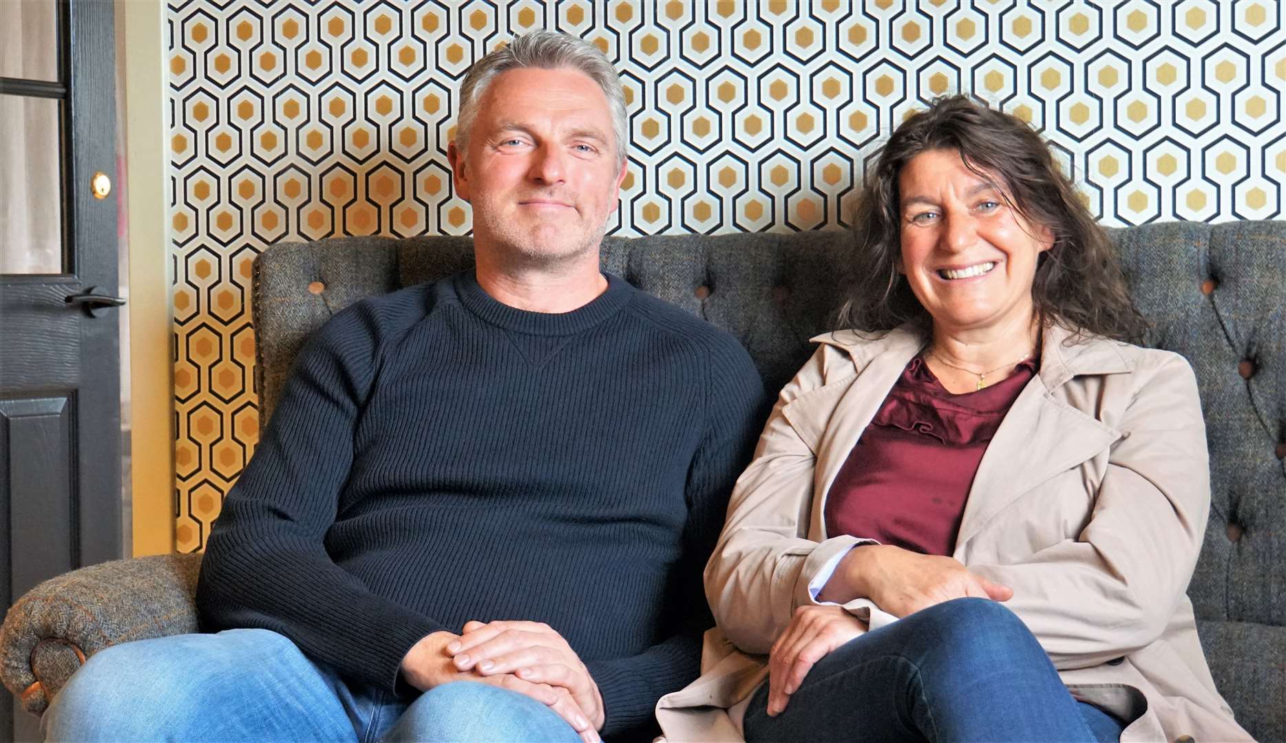 Hans Fischer and his wife Michele Dinger who bought the property at Brabster Street and are currently working on the A-Nine cafe.