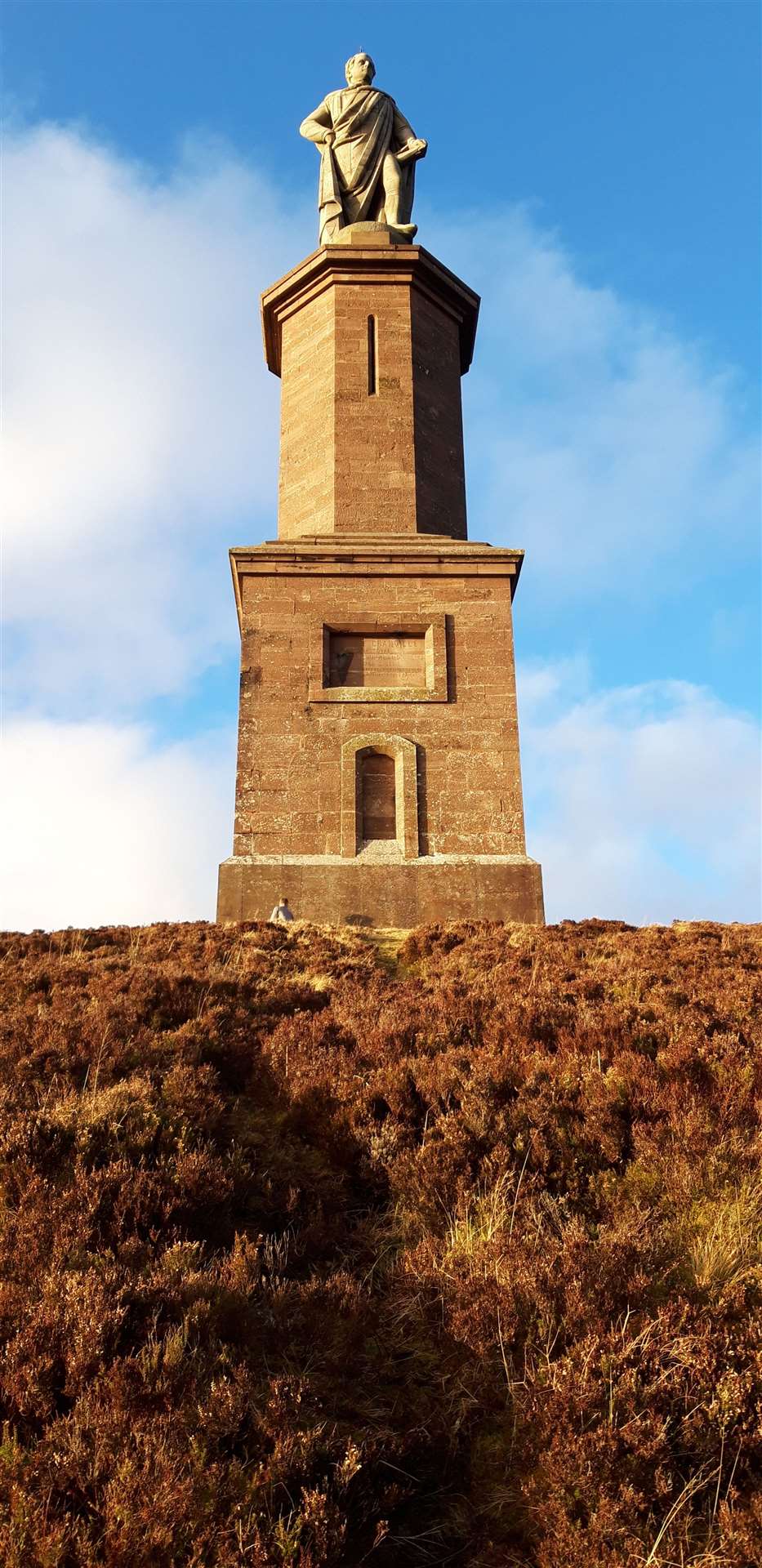 The Duke of Sutherland's statue at the top of Ben Bhraggie.