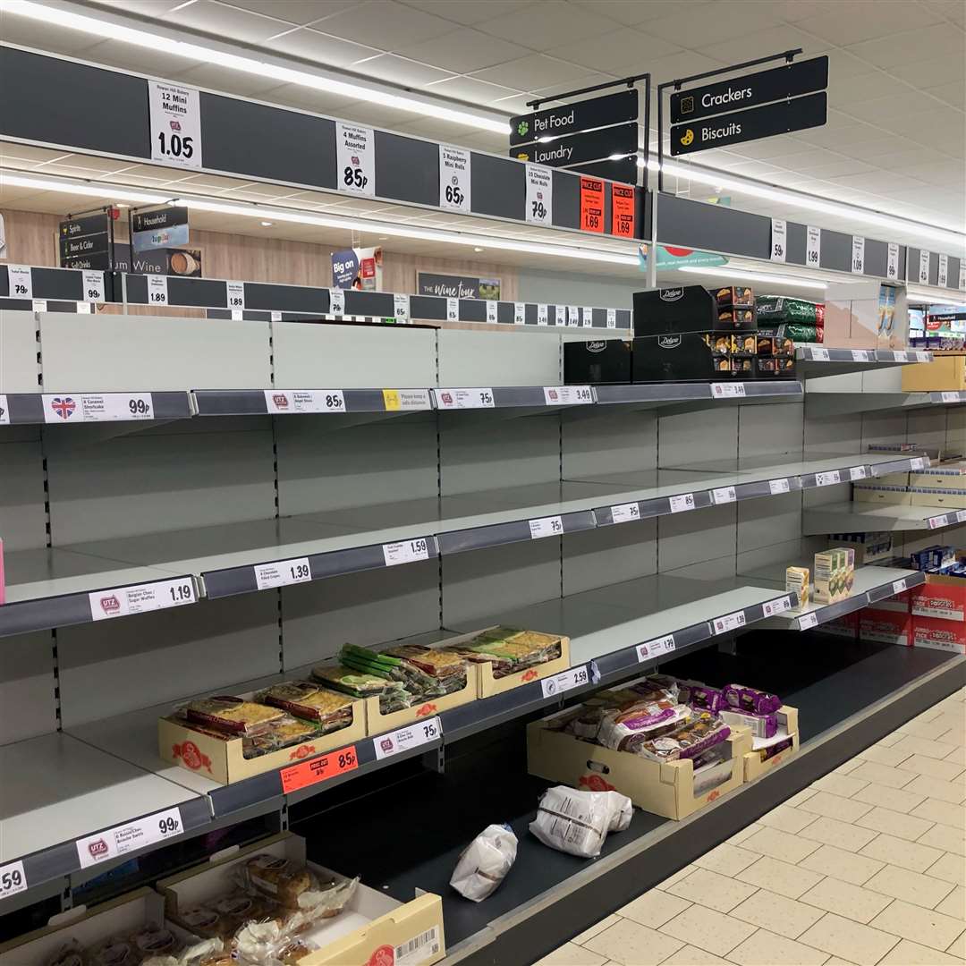 Some supermarkets have had empty shelves amid supply issues (PA)