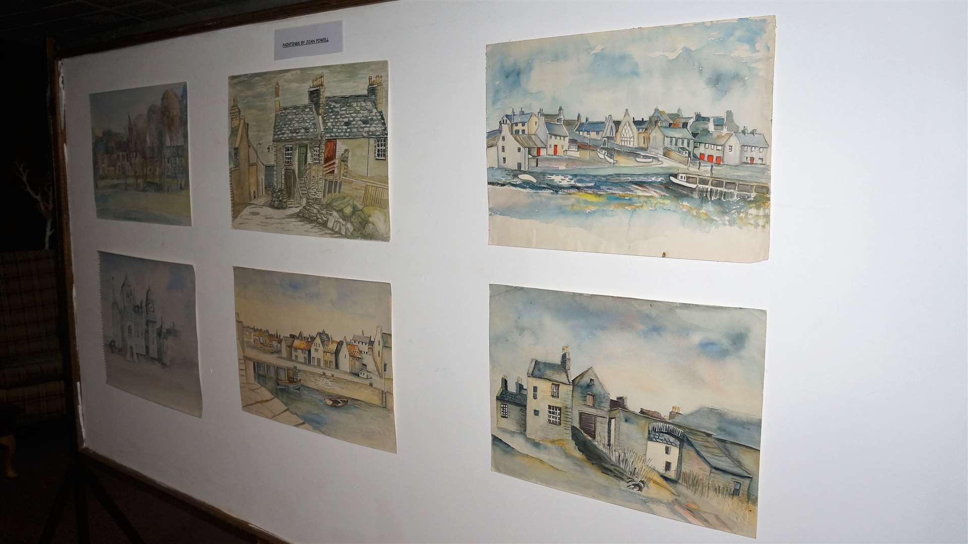 Some of Joan Powell’s townscape photos of Thurso dating back to the early 1960s were displayed in an exhibition at the Pentland View care home.  Photo: DGS