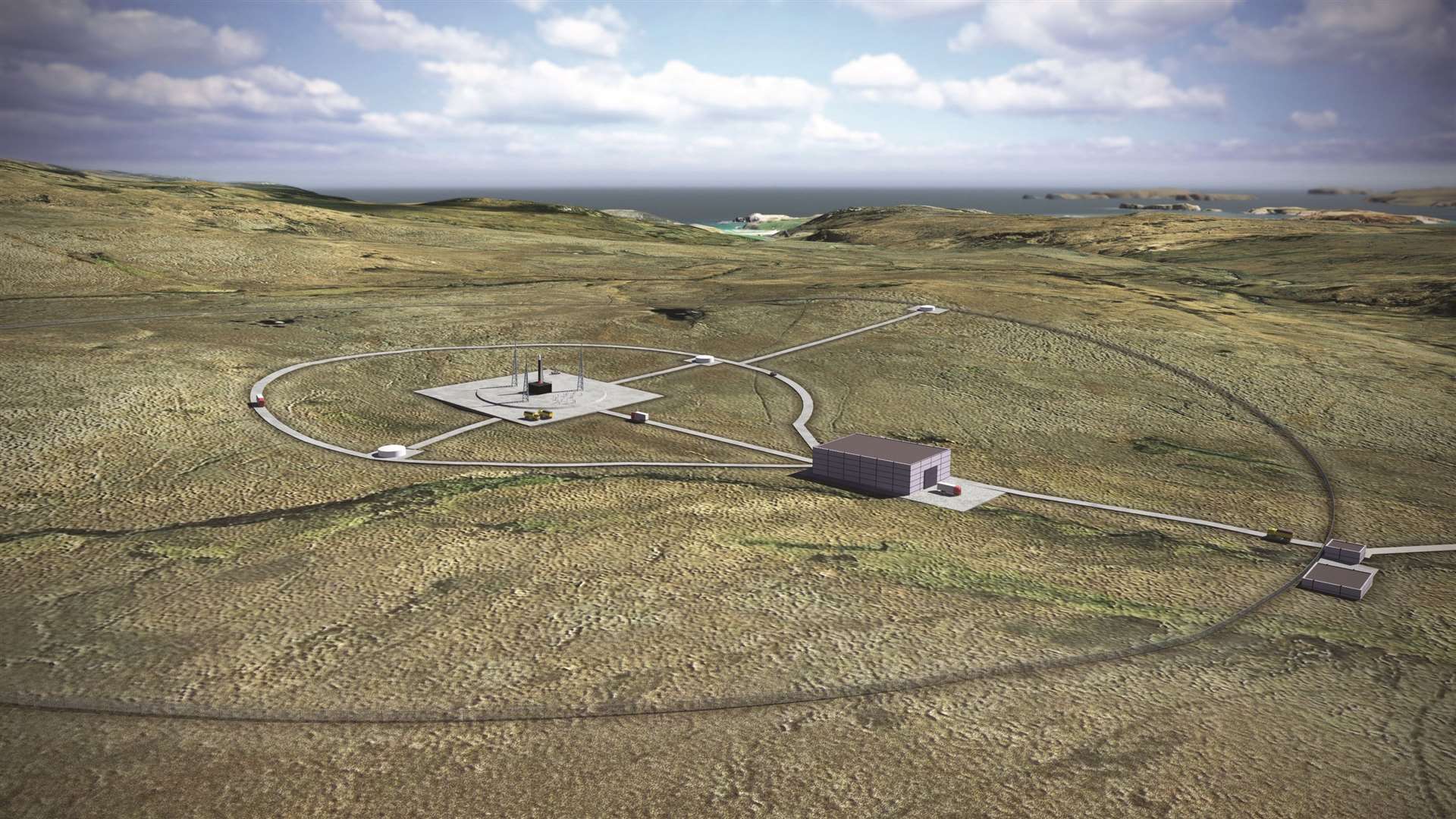 How the Sutherland spaceport site will look.