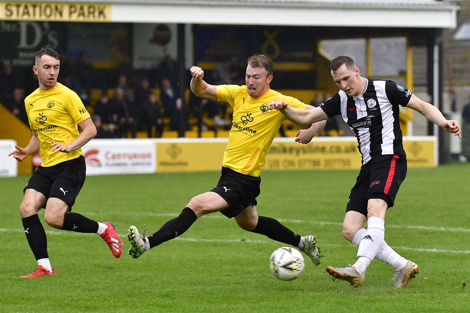 Steven Anderson scored for Wick Academy in the 2-2 draw with Nairn County at Station Park in October.  Photo: Mel Roger