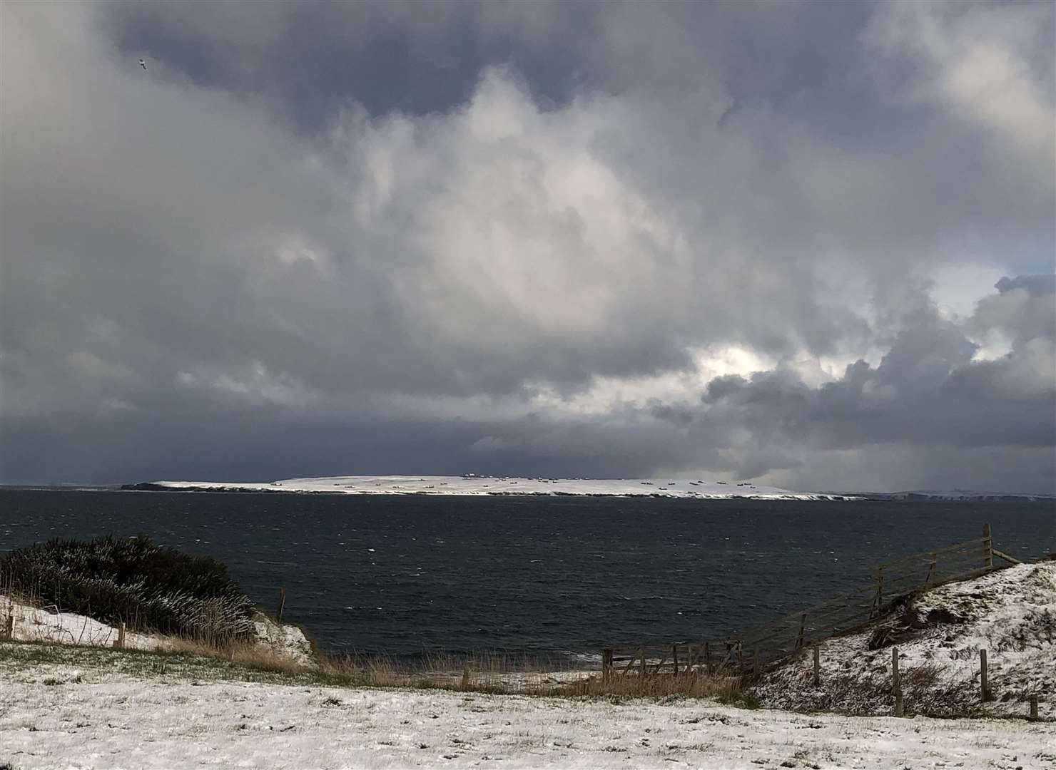Lyall Rennie captured this dramatic photo of 'spring time' on Stroma.