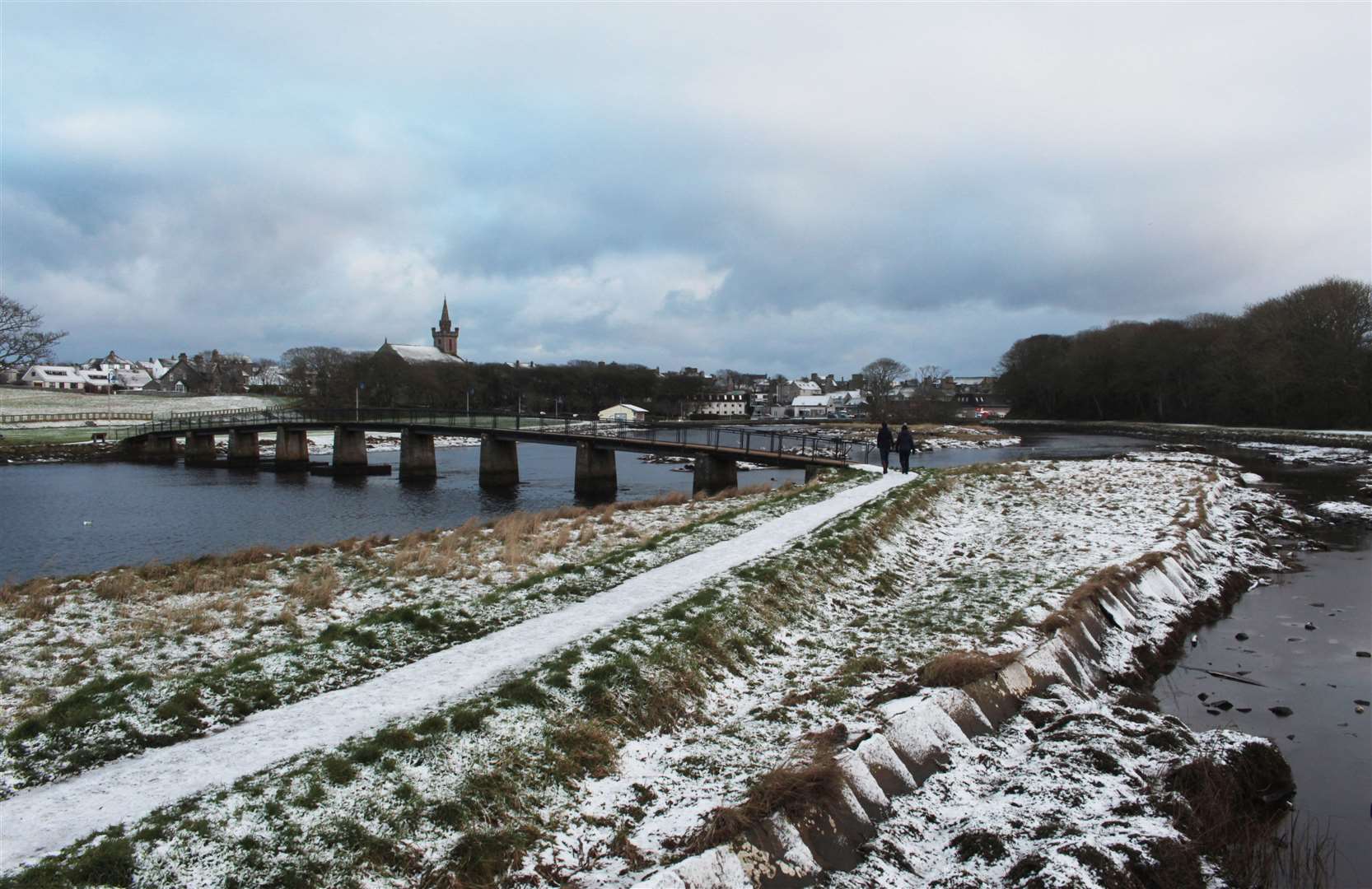 Coghill's Bridge, Wick Riverside, December 24, 2020. Picture: Alan Hendry