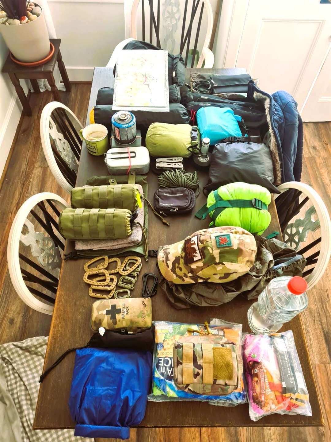 The army veteran's gear he's taking on the NC500 trek.