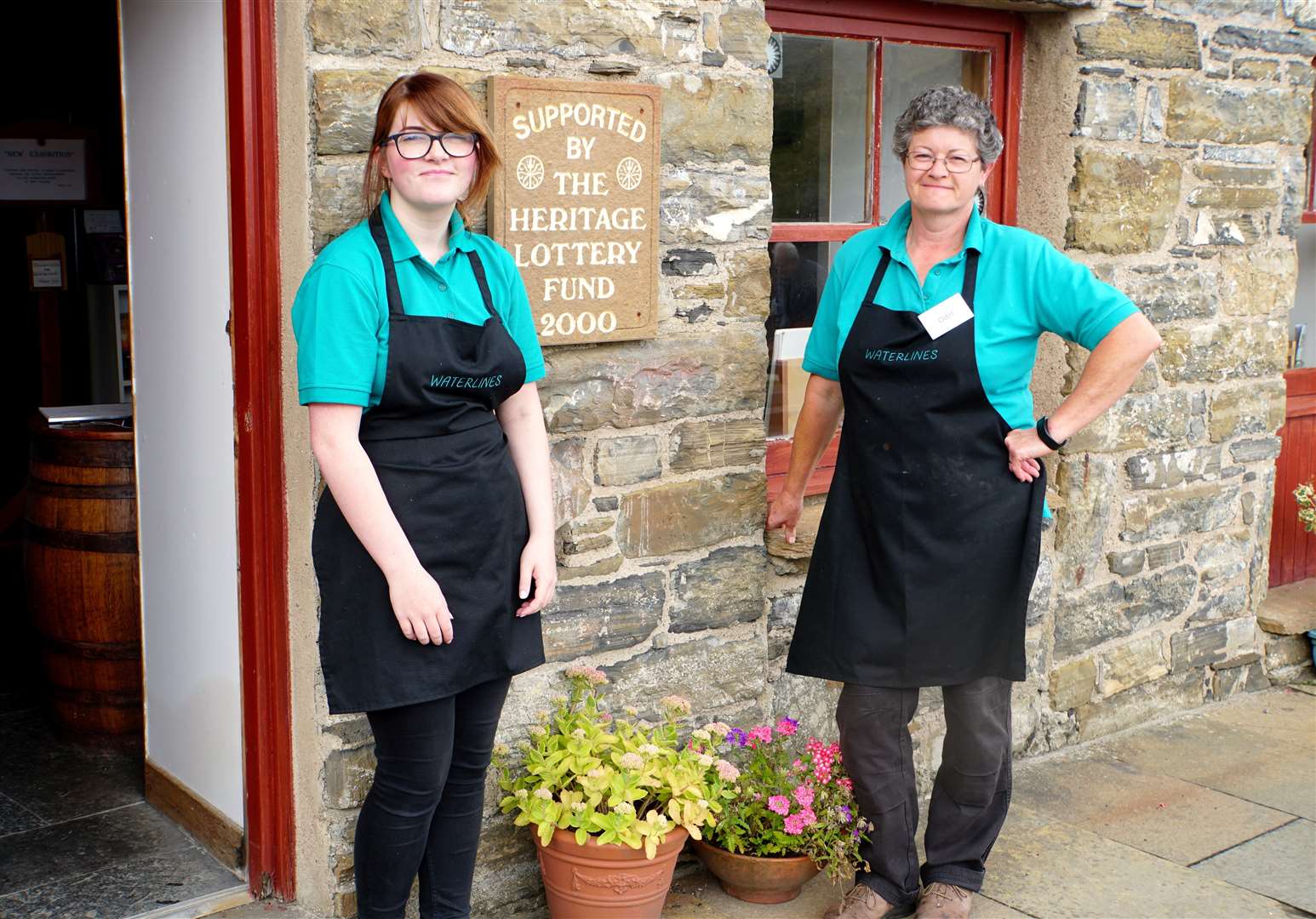 Kathryn Carter, left, and Odel Hodgson from Waterlines Heritage Museum sited by the harbour in Lybster. They both think the film production will bring recognition for the village and will benefit the community.