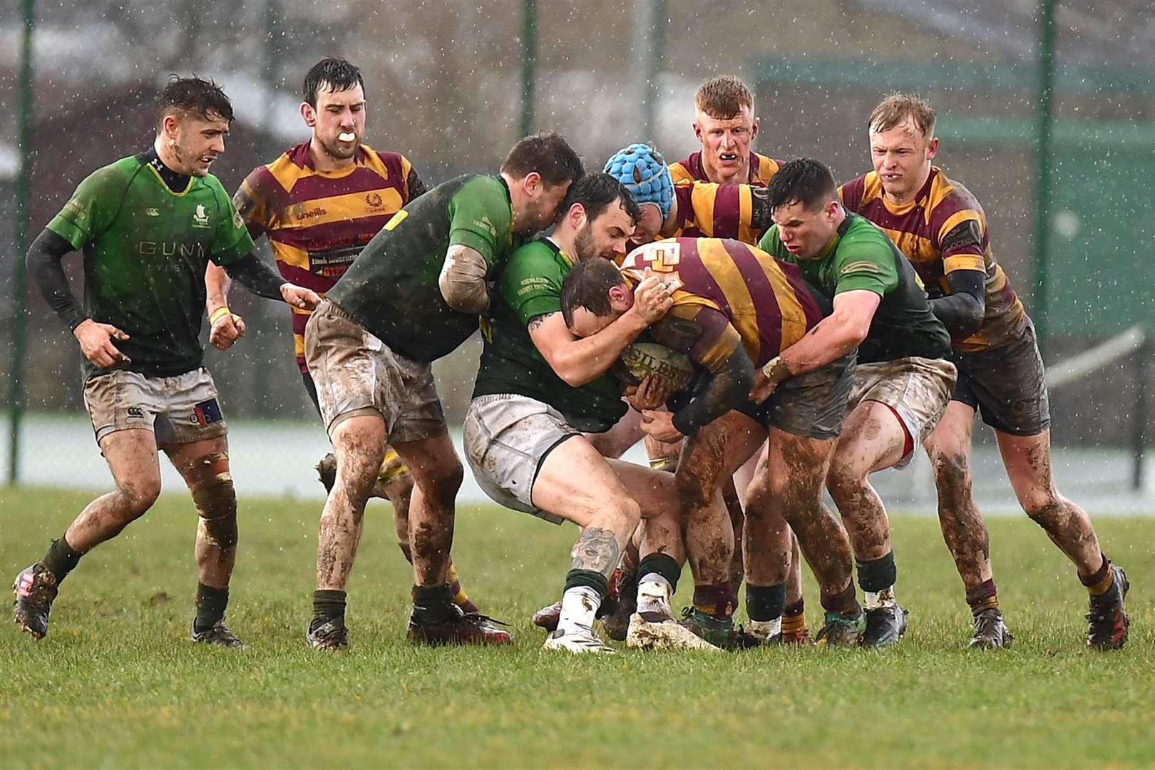 Caithness defeated Ellon 15-14 at Millbank in March. The teams will meet again on the opening day of the new Caledonia Division 1 campaign. Picture: Mel Roger
