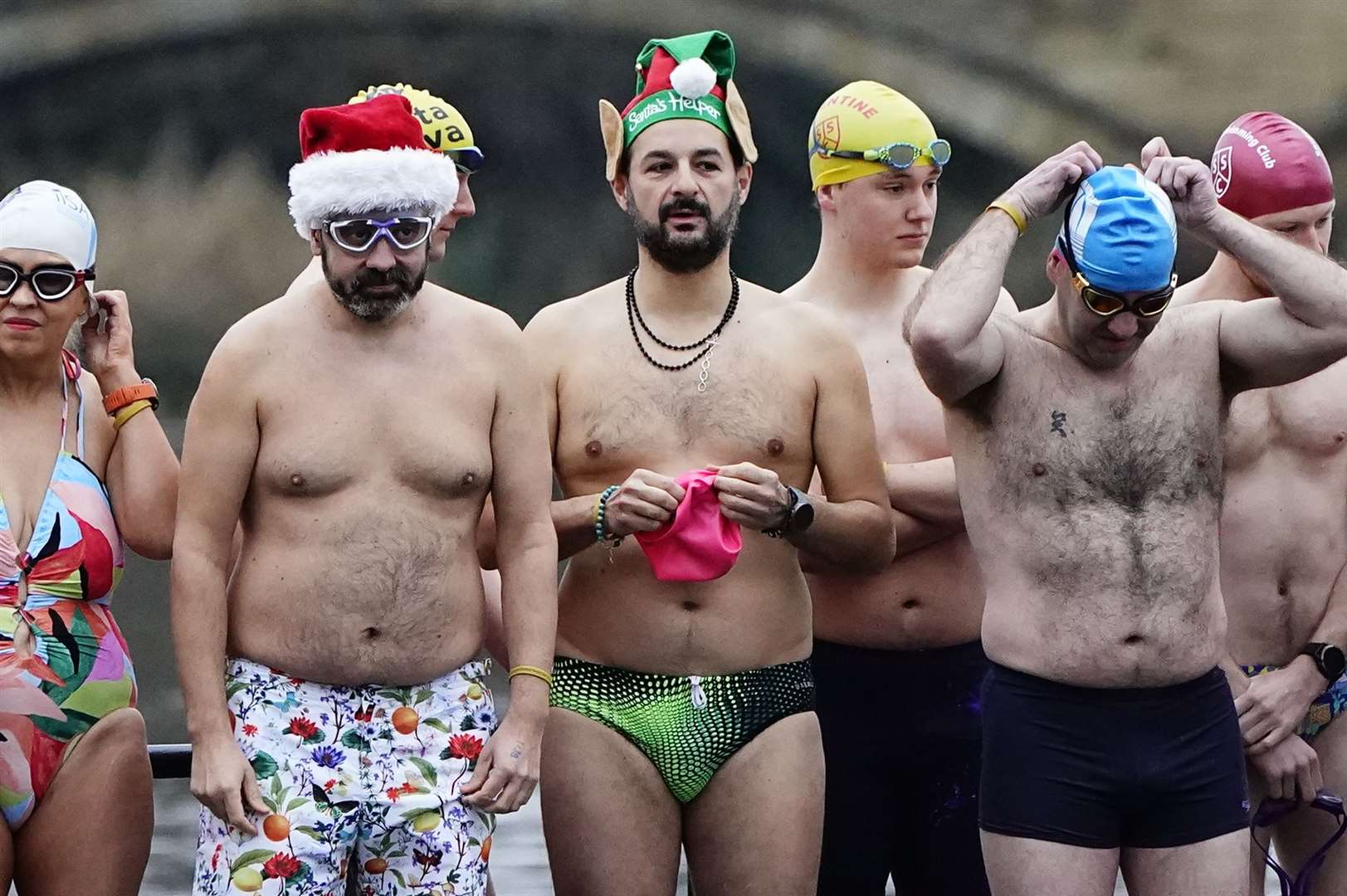 The Serpentine Swimming Club’s Christmas Day race has been held every year since 1864 (Aaron Chown/PA)