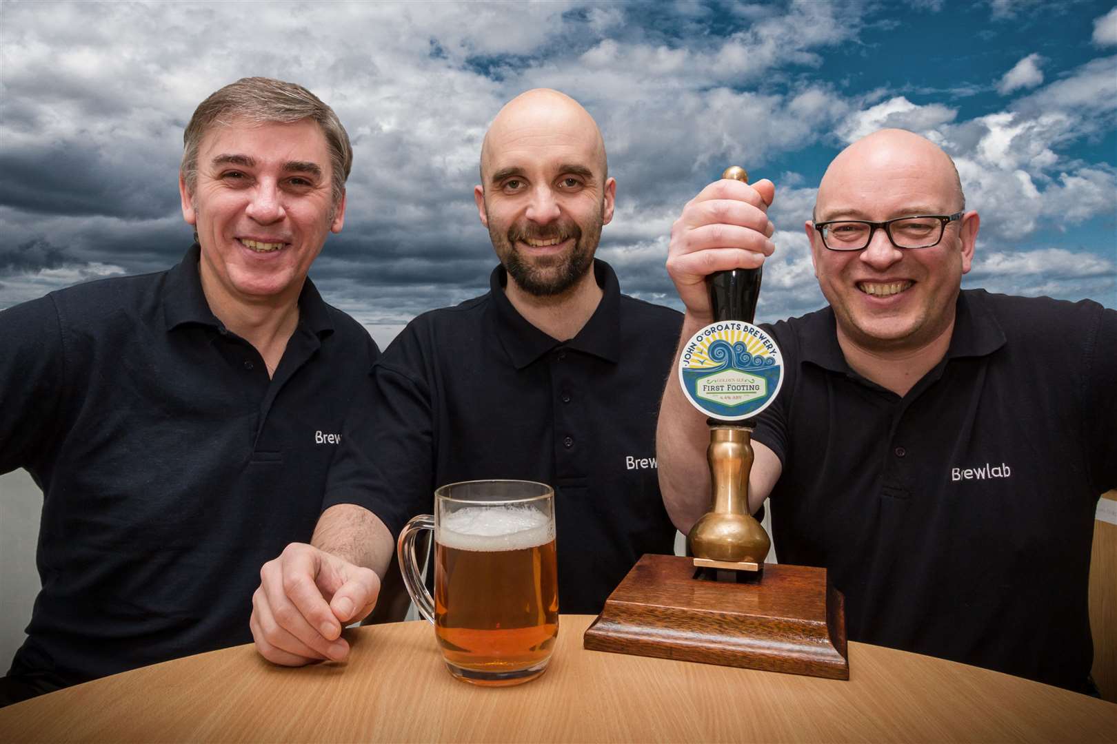 Three of the directors of John O'Groats Brewery (from left), Allan Farquhar, Simon Cottam and John Mainprize. The other director is Andrew Mowat.