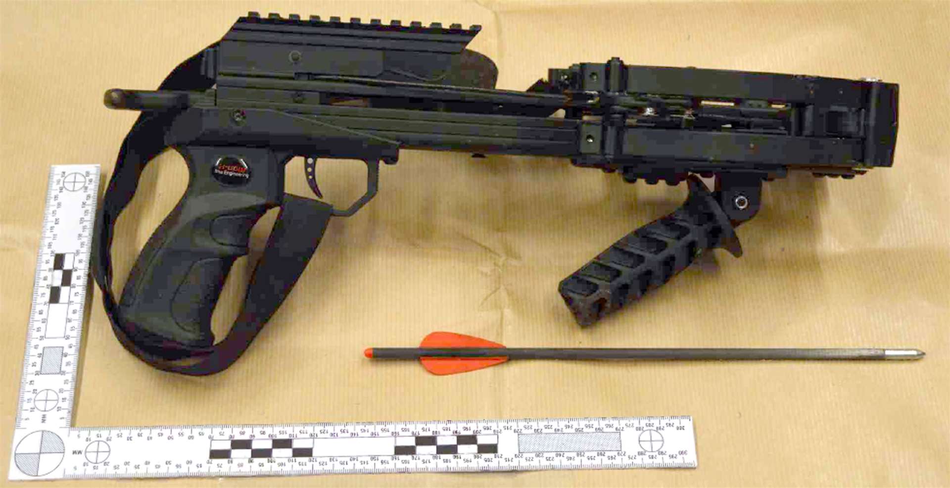 The crossbow which Jaswant Singh Chail, 21, was carrying when arrested in the grounds of Windsor Castle (CPS/PA)