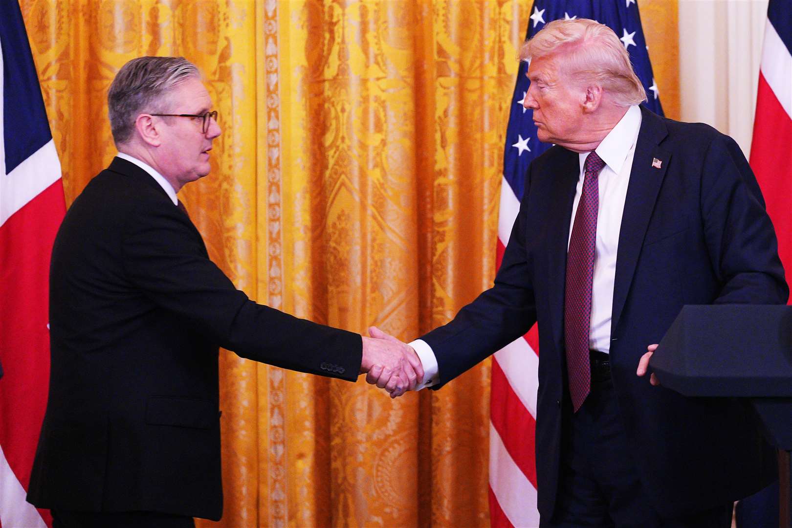 US President Donald Trump and Prime Minister Sir Keir Starmer discussed Ukraine in a Sunday night phone call, Downing Street has said (Carl Court/PA)