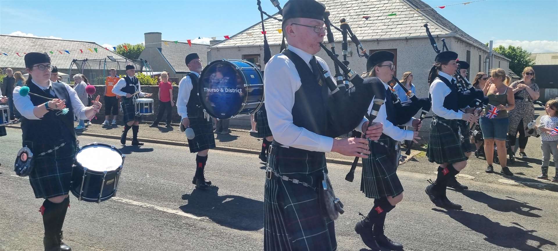 Thurso Pipe Band played at the jubilee event.