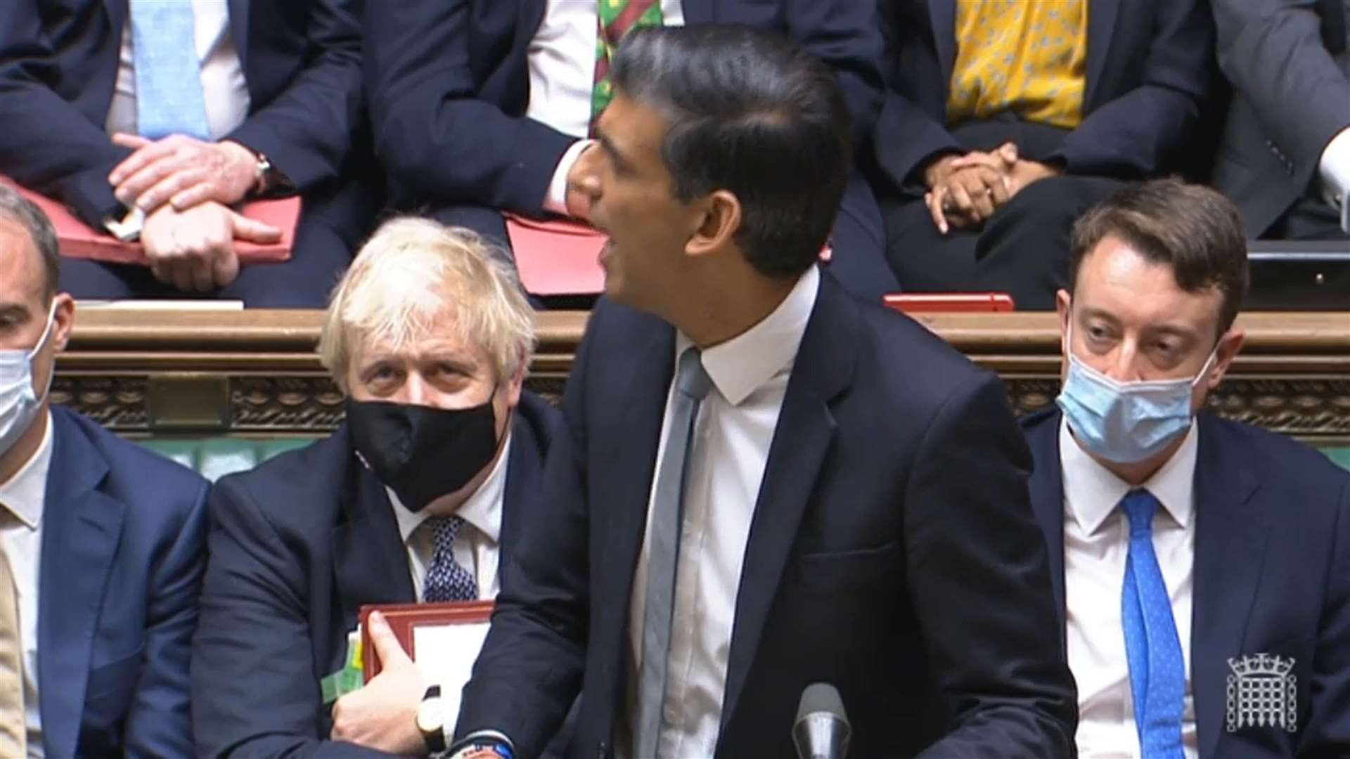 Prime Minister Boris Johnson was among the Government ministers wearing a face mask for the Budget (PA Wire)