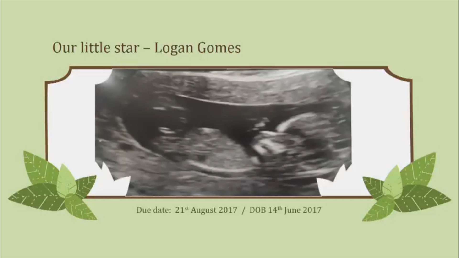 An ultrasound scan for Logan (Grenfell Tower Inquiry handout/PA)