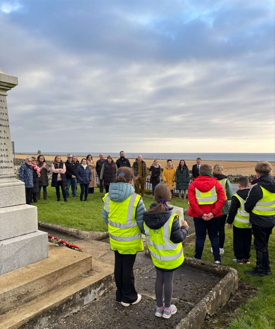 The wider community was invited to take part in the ceremony.