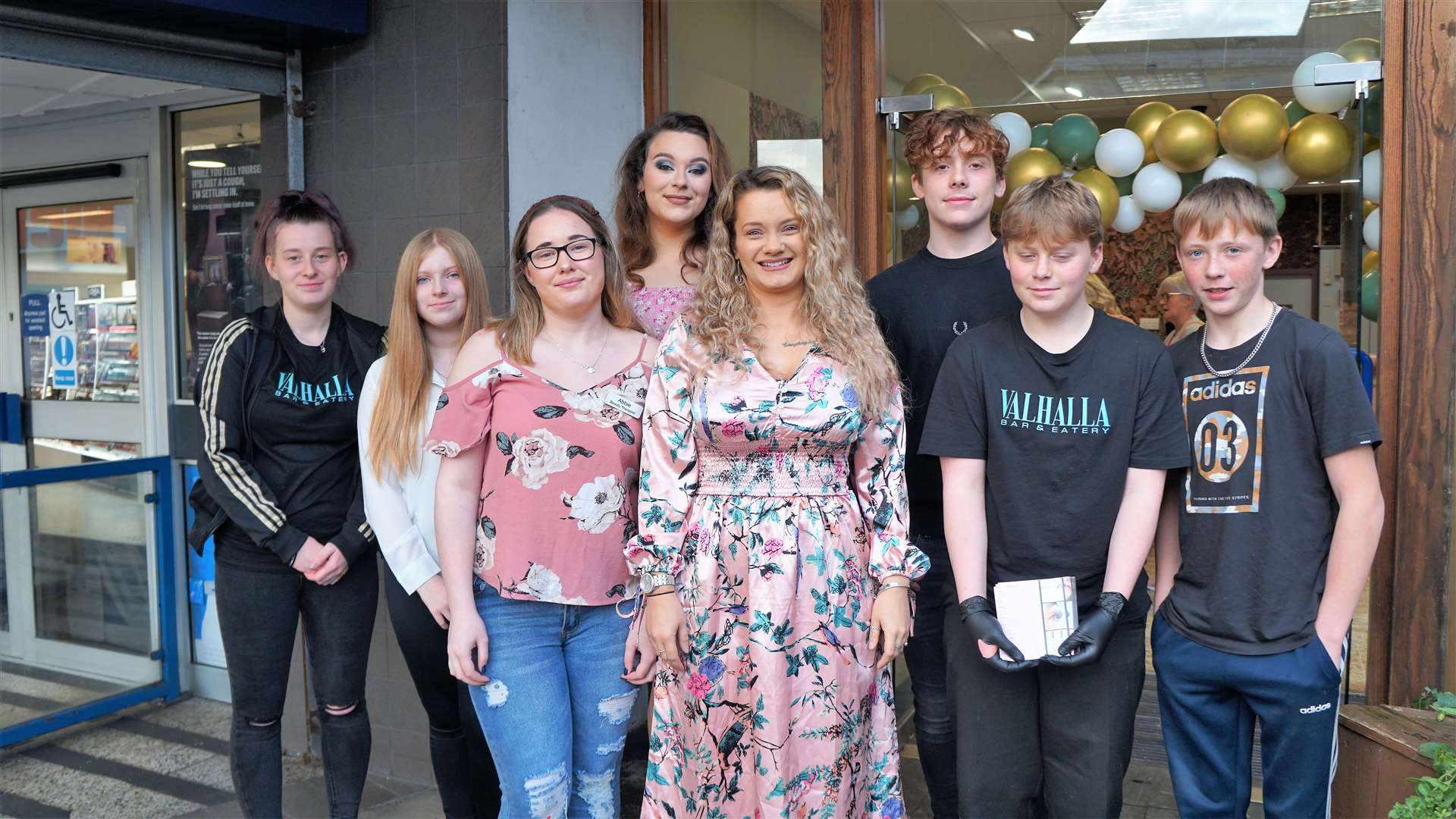 Northern Lights Aesthetics staff along with some from Valhalla Bar and Eatery which is another new premises set to open in Wick by business entrepreneur Teddy Hunt. Picture: DGS